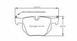 Pagid Racing 8051 RST3 Compound Brake Pads