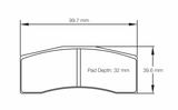 Pagid Racing 8060 RST4 Compound Brake Pads