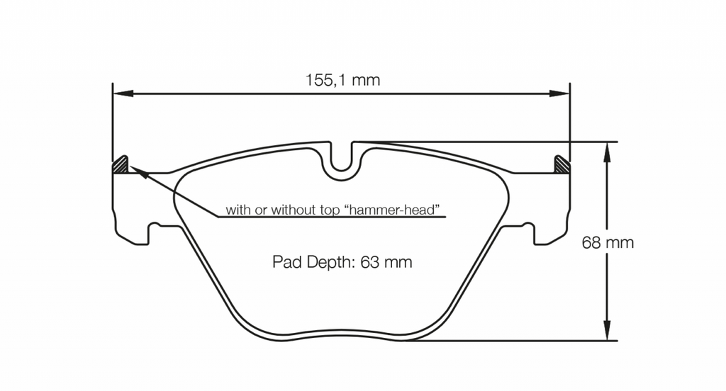 Pagid BMW 1 Series Coupe, M3 RSL29  Front Brake Pads