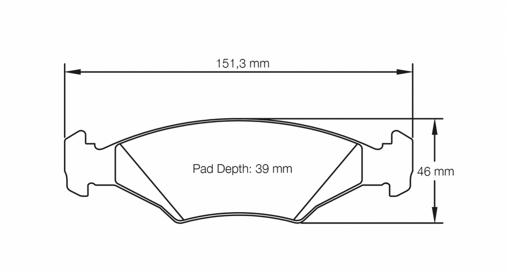 Pagid Racing 4823 RS42 Compound Brake Pads