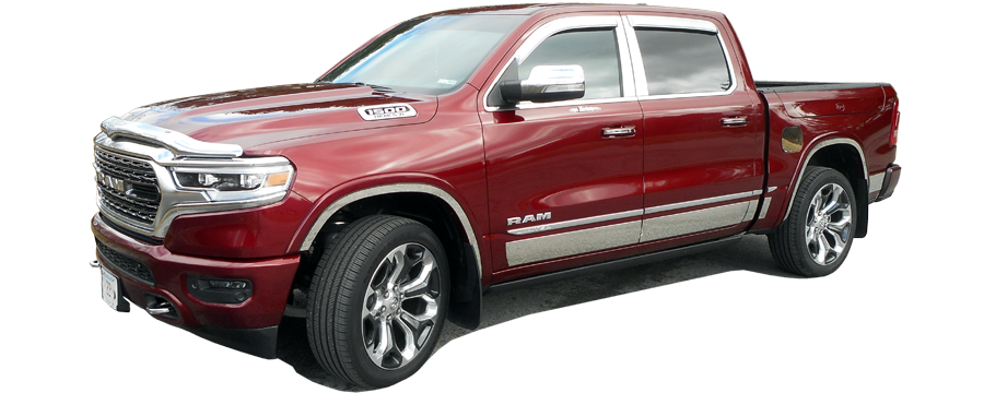 QAA Chrome Pillar Posts For 2019-2023 Ram Trucks Ram - 4-door Pickup Truck Crew Cab