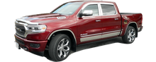 Load image into Gallery viewer, QAA Chrome Pillar Posts For 2019-2023 Ram Trucks Ram - 4-door Pickup Truck Crew Cab