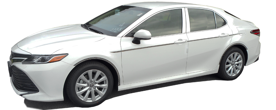 QAA Chrome Rocker Panels For 2018-2023 Toyota Camry - 4-door Sedan