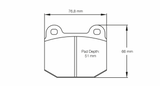 Pagid Racing 2593 RS14 Compound Brake Pads
