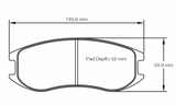 Pagid Racing 8251 RST3 Compound Brake Pads