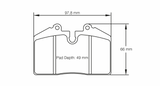 Pagid Racing Ferrari 348, 456 GT, F512M & 550, Maserati Spyder 4.2 & Coupe 3.2, Porsche 911 3.3 SC Turbo / Turbo S, 964 3.3/3.6 Turbo & Turbo S RST4 Brake Pads