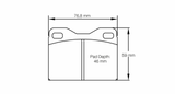 Pagid Racing 4634 RSH42 Compound Brake Pads