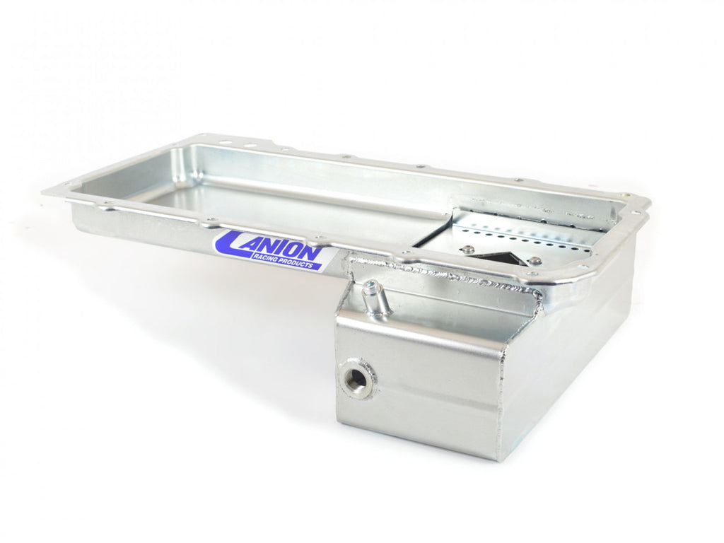 Canton 15-276 Oil Pan GM LS1 LS6 5-5/8" Deep Front Sump Road Race and Drift Pan