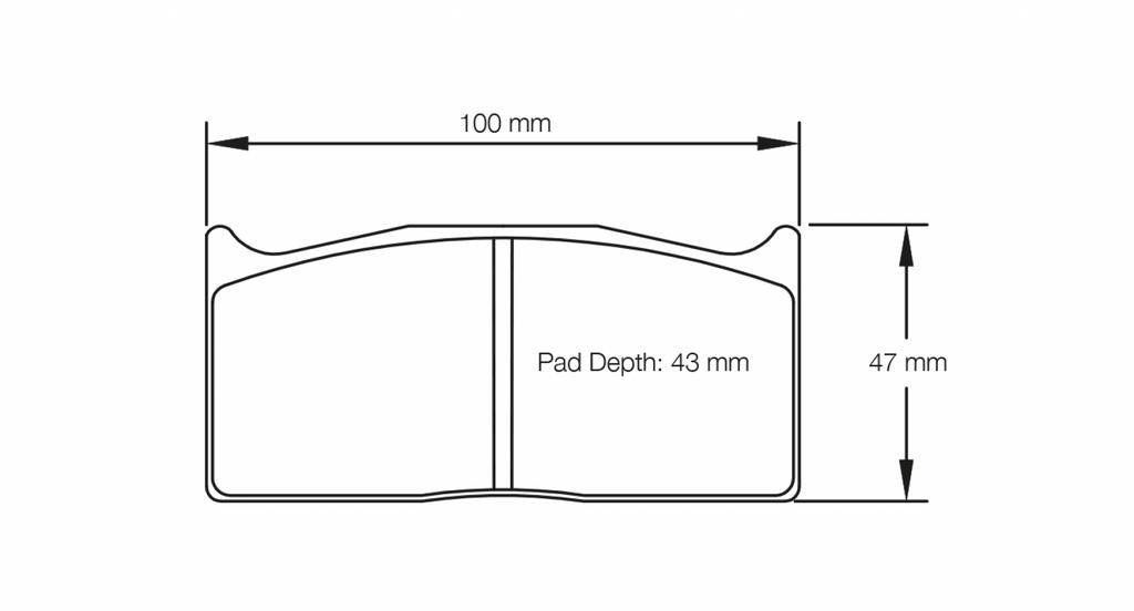 Pagid Racing 1283 RS42 Compound Brake Pads
