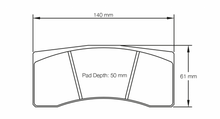 Load image into Gallery viewer, Pagid Racing 1616 RST1 Compound Brake Pads