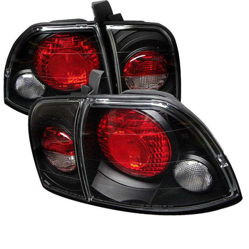 SPYDER 5004215 - Spyder Honda Accord 96-97 Euro Style Tail Lights Black ALT-YD-HA96-BK