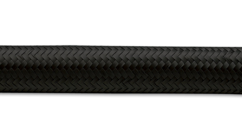 Vibrant -4 AN Black Nylon Braided Flex Hose (10 foot roll)