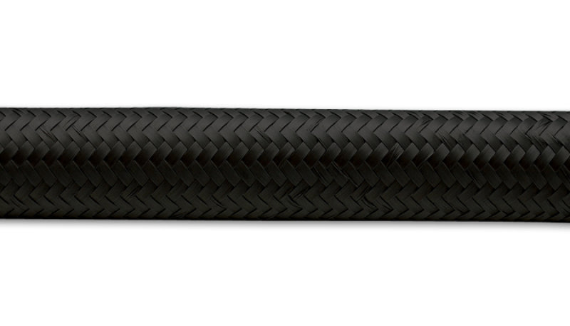 Vibrant -20 AN Black Nylon Braided Flex Hose (5 foot roll)