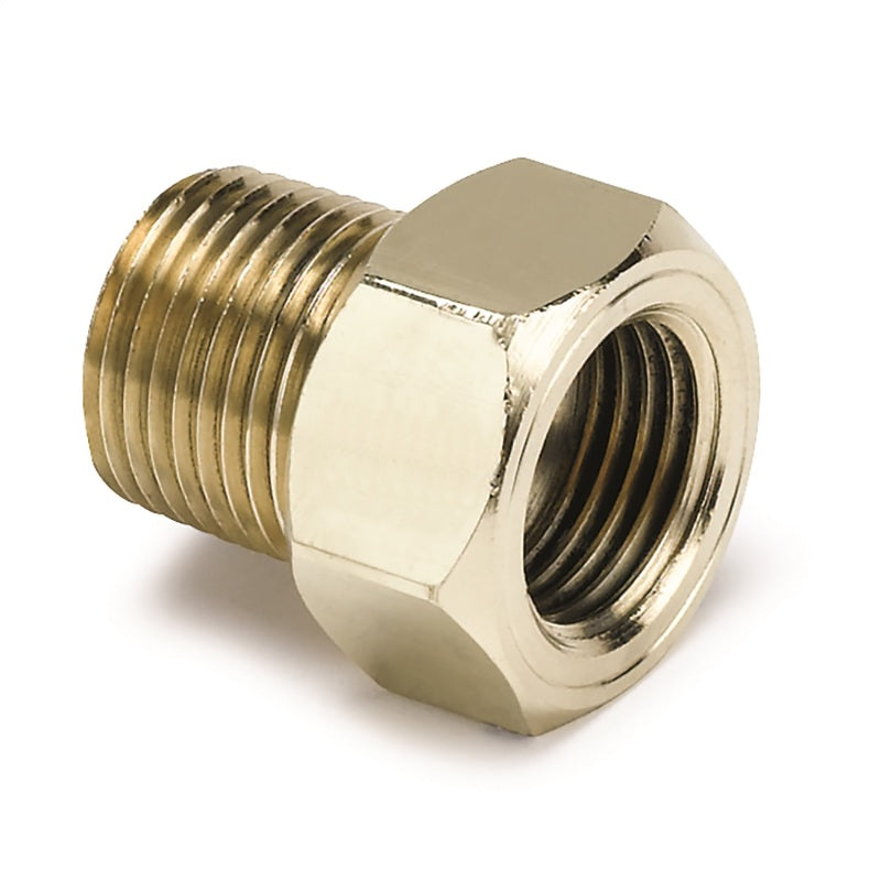 AutoMeter 2263 - Autometer 3/8in Brass NPT Mechanical Temp Adapter