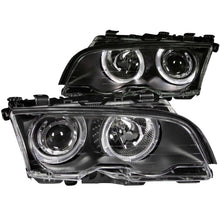 Load image into Gallery viewer, ANZO 121015 FITS: 1999-2001 BMW 3 Series E46 Projector Headlights w/ Halo Black