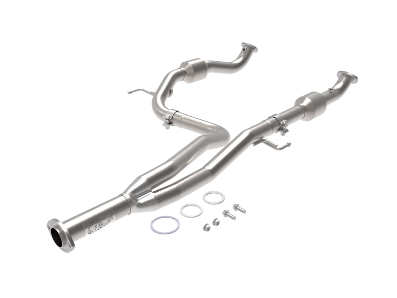 aFe Toyota Tacoma 16-17 V6-3.5L Twisted Steel Y-Pipe w/ Cat