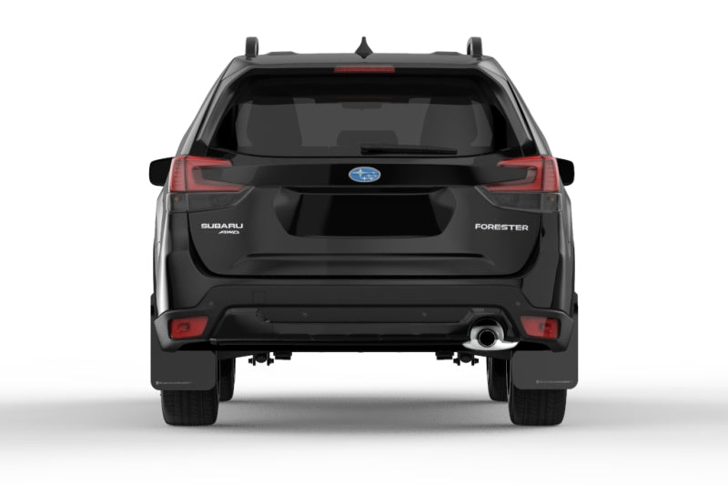 Rally Armor MF52-UR-BLK/GRY FITS: 2019 Subaru Forester UR Black Mud Flap w/ Grey Logo