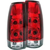 ANZO 211140 FITS: 1999-2000 Cadillac Escalade Taillights Red/Clear New Gen