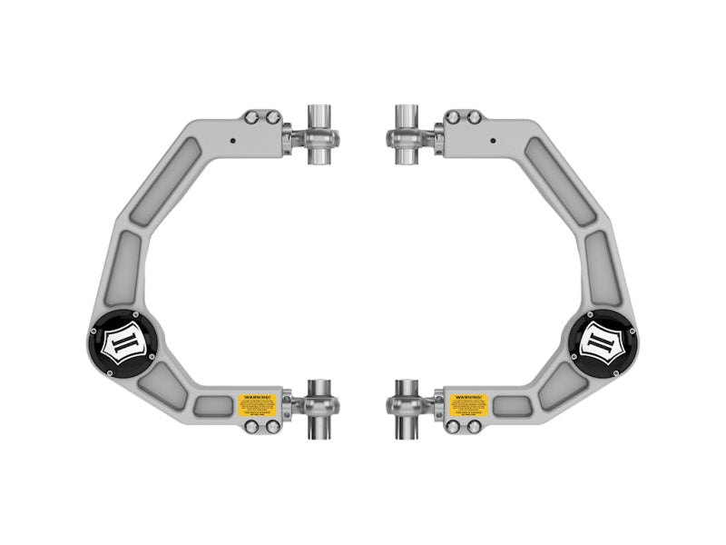 ICON 98523DJ FITS 21-23 Ford F150 Billet Front Upper Control Arms DJ Pro Kit