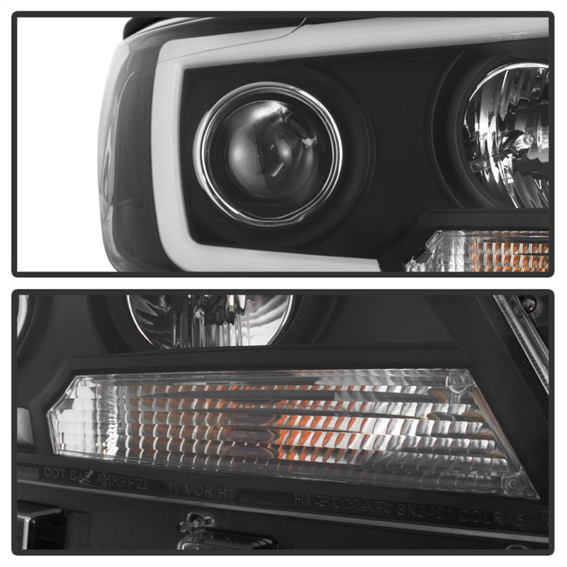 SPYDER 5085283 - Spyder 15-17 Chevy Colorado Projector HeadlightsLight Bar LEDBlack (PRO-YD-CCO15-LBDRL-BK)