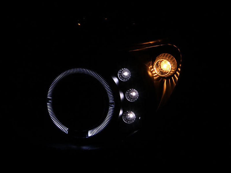 ANZO - [product_sku] - ANZO 2002-2003 Subaru Impreza Projector Headlights w/ Halo Black - Fastmodz