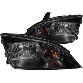 ANZO - [product_sku] - ANZO 2005-2007 Ford Focus Crystal Headlights Black - Fastmodz