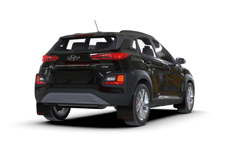 Rally Armor MF63-UR-BLK/GRY FITS: 18-20 Hyundai Kona Only UR Black Mud Flap w/ Grey Logo