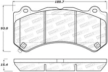 Load image into Gallery viewer, StopTech Performance 15-17 Dodge Charger/Challenger Front Brake Pads