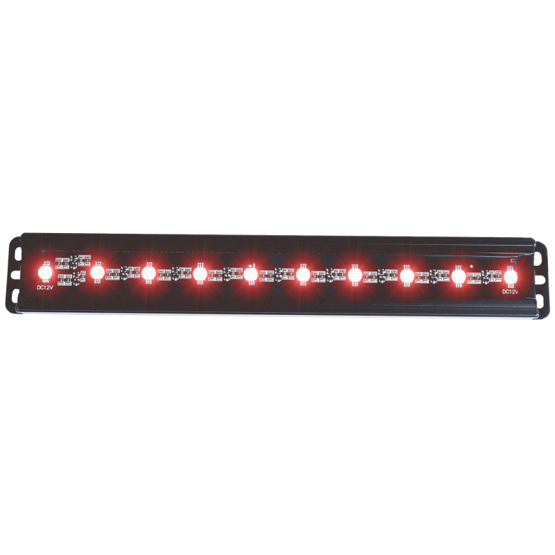 ANZO 861152 - Universal 12in Slimline LED Light Bar (Red)