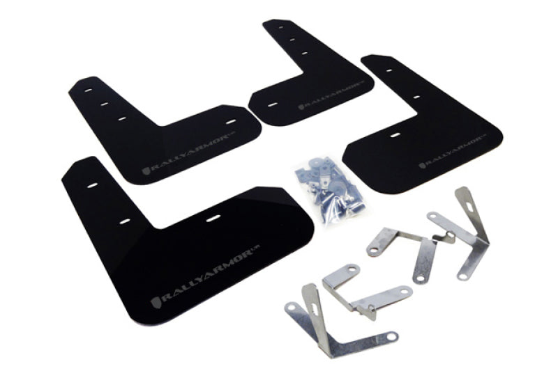 Rally Armor MF23-UR-BLK/GRY FITS: 13+ Subaru BRZ / 13+ Scion FR-S UR Black Mud Flap w/ Grey Logo