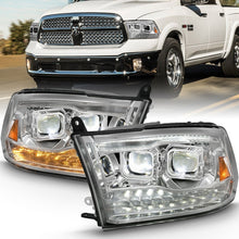 Load image into Gallery viewer, ANZO 111465 FITS: 2009-2018 Dodge Ram 1500 Led Projector Plank Style Switchback H.L Halo Chrome Amber (OE Style)