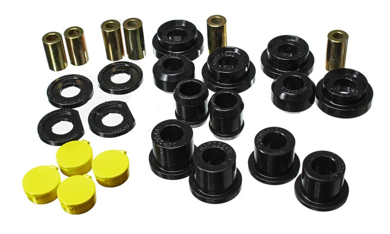 Energy Suspension 16.3123G - 06-11 Honda Civic Black Rear Lower Trailing Arm and Lower Knuckle Bushing Set