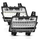 ANZO 511082 FITS 18-19 Jeep Wrangler JL LED Chrome Clear w/ Sequential Signal