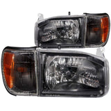 ANZO 111051 FITS: 1999-2004 Nissan Pathfinder Crystal Headlights Black