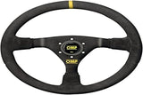 OMP WRC Mid-Depth 350mm Dished - Small Suede (Black)