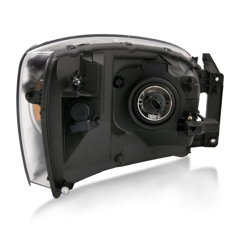 ANZO 111427 FITS 111427 FITS 2006-2009 Dodge Ram 1500 Crystal Headlight Black Amber