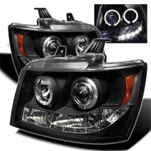 Load image into Gallery viewer, SPYDER 5009647 FITS 5009647 - Spyder Chevy Suburban 1500 07-14 Projector Headlights LED Halo LED Blk PRO-YD-CSUB07-HL-BK