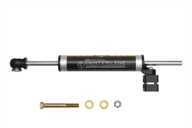 ICON 22039 - 07-18 Jeep Wrangler JK Centerline Steering Stabilizer Kit (Non Adj)