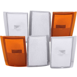 ANZO - [product_sku] - ANZO Corner Lights 1988-1993 Chevrolet C1500 Euro Corner Lights 4 Clear and 2 Amber 6pc - Fastmodz