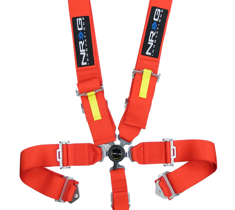 NRG SBH-RS5PCRD - SFI 16.1 5PT 3in. Seat Belt Harness / Cam LockRed