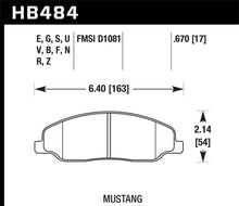 Load image into Gallery viewer, Hawk 05-10 Ford Mustang GT &amp; V6 / 07-08 Shelby GT Performance Ceramic Street Front Brake Pads - free shipping - Fastmodz
