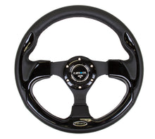 Load image into Gallery viewer, NRG Reinforced Steering Wheel (320mm) Blk w/Gloss Black Trim - free shipping - Fastmodz