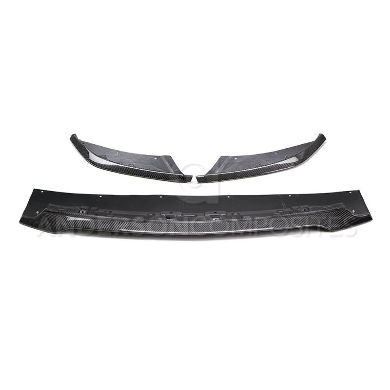 Anderson Composites AC-FL15MU350 FITS 2015-2017 Ford Mustang Shelby GT350 Carbon Fiber Front Splitter (3 PC)