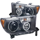 ANZO 111174 FITS: 2007-2013 Toyota Tundra Projector Headlights w/ Halo Black (CCFL)