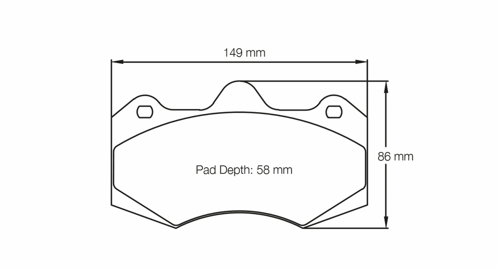 Pagid Racing 4346 RS14 Compound Brake Pads