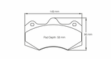 Pagid Racing 4346 RS14 Compound Brake Pads