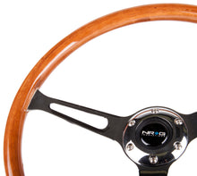 Load image into Gallery viewer, NRG RST-360SL - Reinforced Steering Wheel (360mm) Classic Wood Grain w/Chrome Cutout 3-Spoke Center