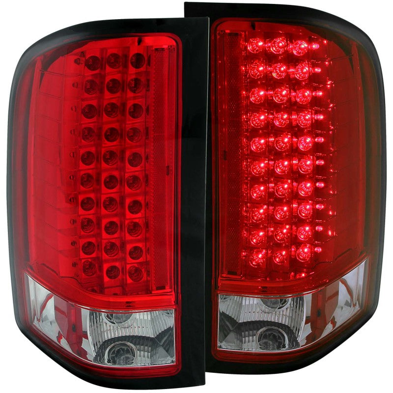 ANZO 311047 FITS 2007-2013 Chevrolet Silverado 1500 LED Taillights Red/Clear