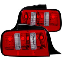 Load image into Gallery viewer, ANZO 221166 FITS 2005-2009 Ford Mustang Taillights Red/Clear2010 Style