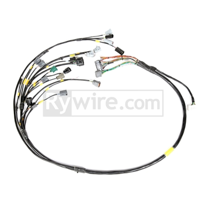 Rywire RY-13B-HALTECH - 13B Haltech Mil-Spec Eng Harness w/EV14 Inj/Denso 5th/6th Inj/Delphi Press Sensor/Bosch Knock